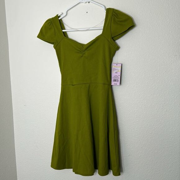 Wild Fable Target NWT Women’s Cap Short Sleeve Fit & Flare Knit Skater Dress XXS - Picture 2 of 6